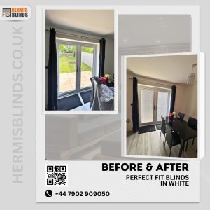 Perfect fit blinds in white