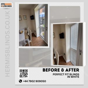 Perfect fit blinds in white 1