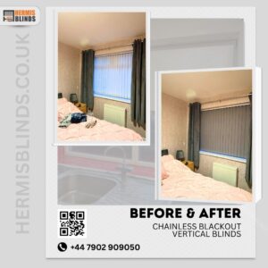 Chainless Vertical Blinds BY HERMIS blinds